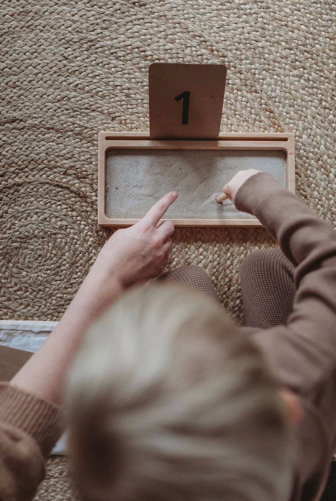 Sand writing tray - Montessori Learning Resource
